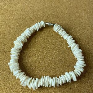 Shell Ankle bracelet or large wrist bracelet over 8 inches